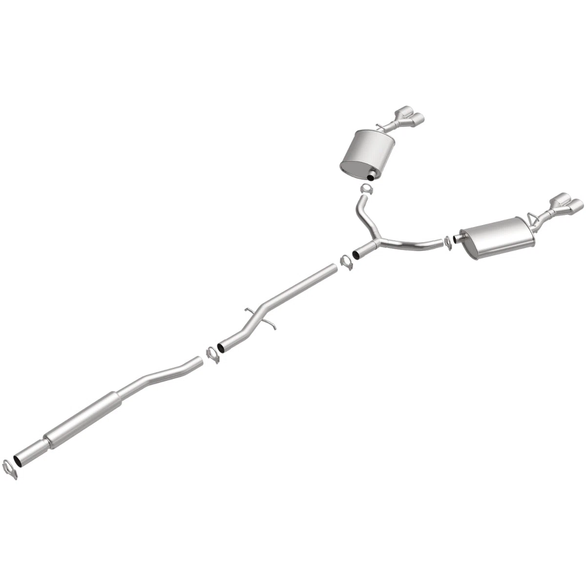 Fits 2000-2008 Cadillac Direct-Fit Replacement Exhaust System 106-0559
